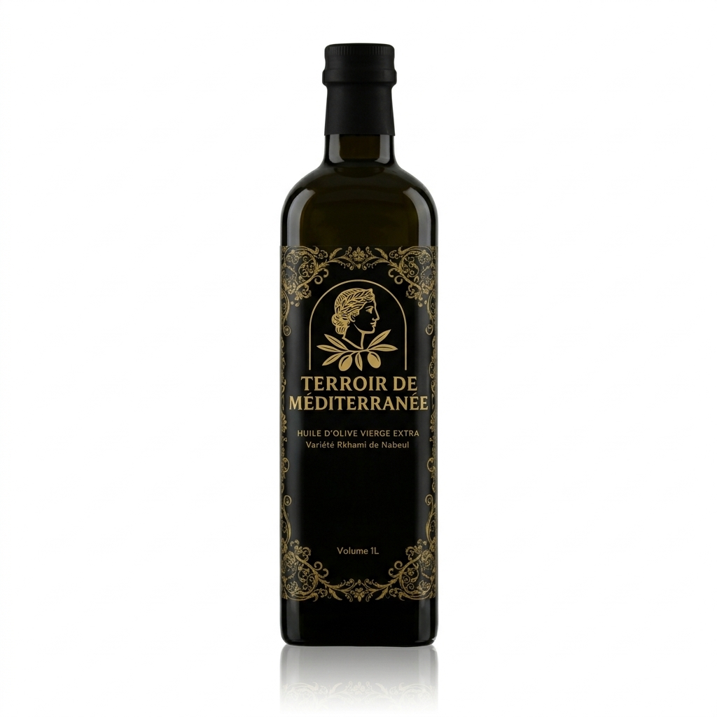 Bouteille Huile d'olive Vierge Extra Variété Rkhami