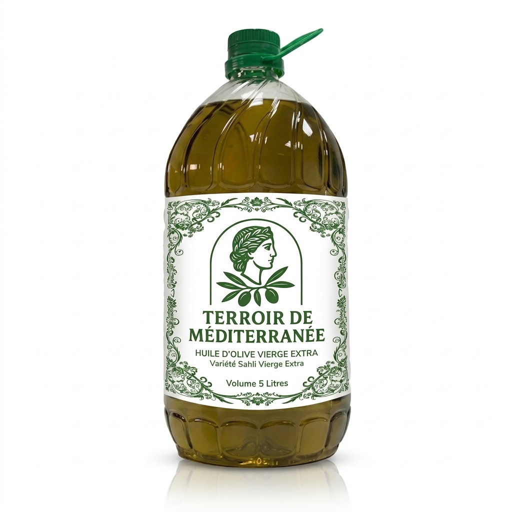 Huile d&rsquo;olive Vierge Extra — Variété Sahli 5L