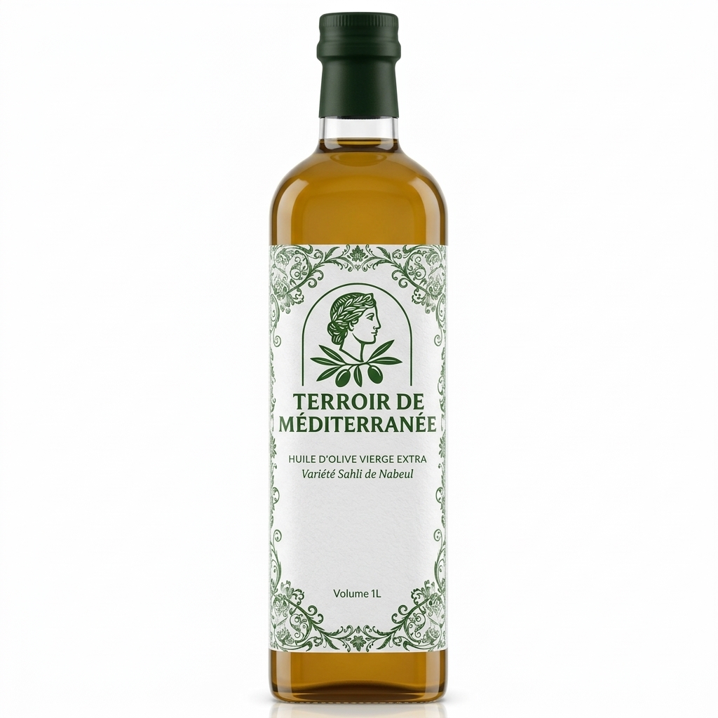 Bouteille Huile d'olive Vierge Extra Variété Sahli